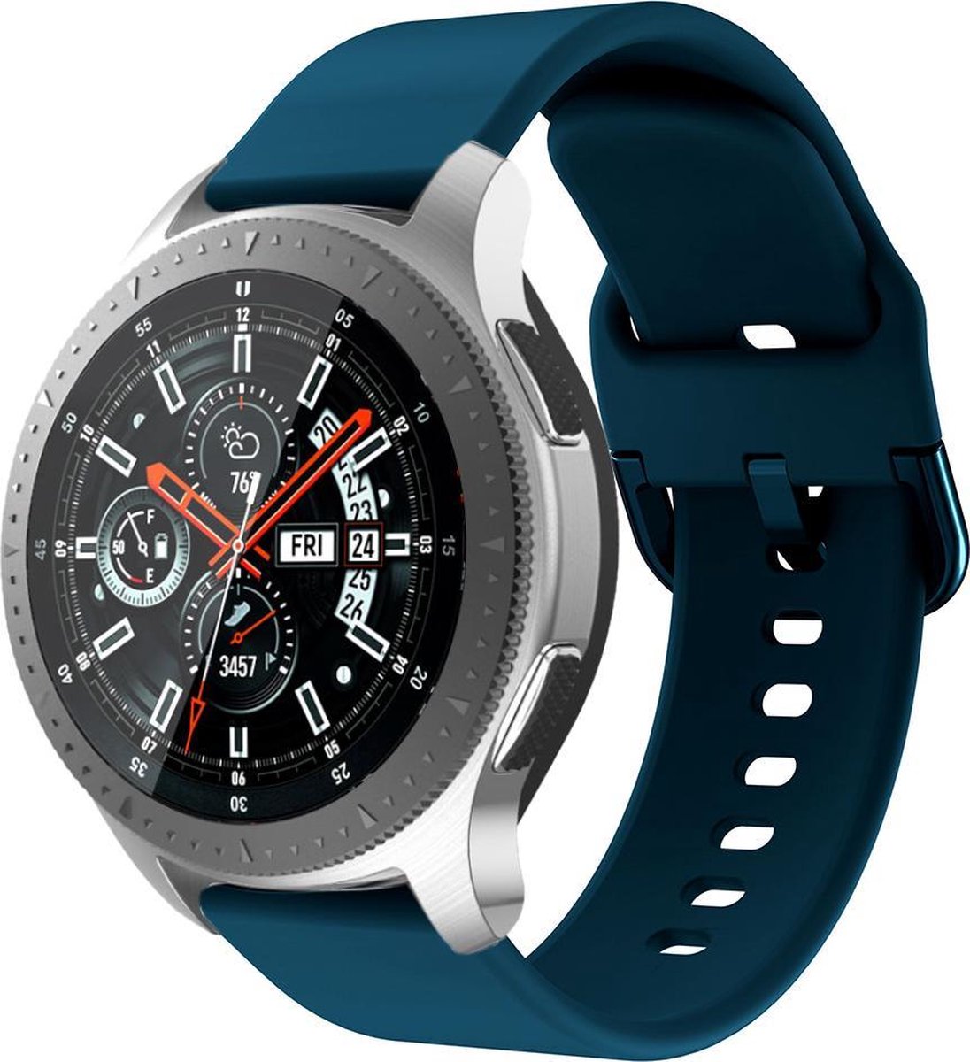 YONO Siliconen Smartwatch Bandjes 20mm - Horlogebandje geschikt voor Samsung Galaxy Watch 7 / 6 / 5 / Pro / 4 / 3 / Active 2 - Polar Ignite / Unite – Huawei - 6 Pack