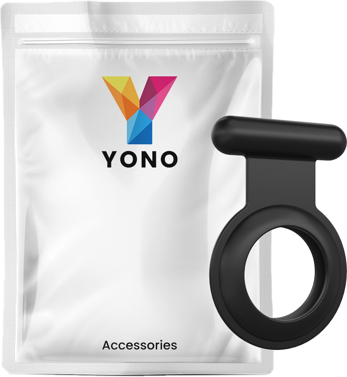 YONO Pin Case geschikt voor Apple AirTag - Hoesje Kind voor Binnenkant Kleding - GPS Tracker Kinderen - Speld Hanger - Siliconen Houder - Zwart