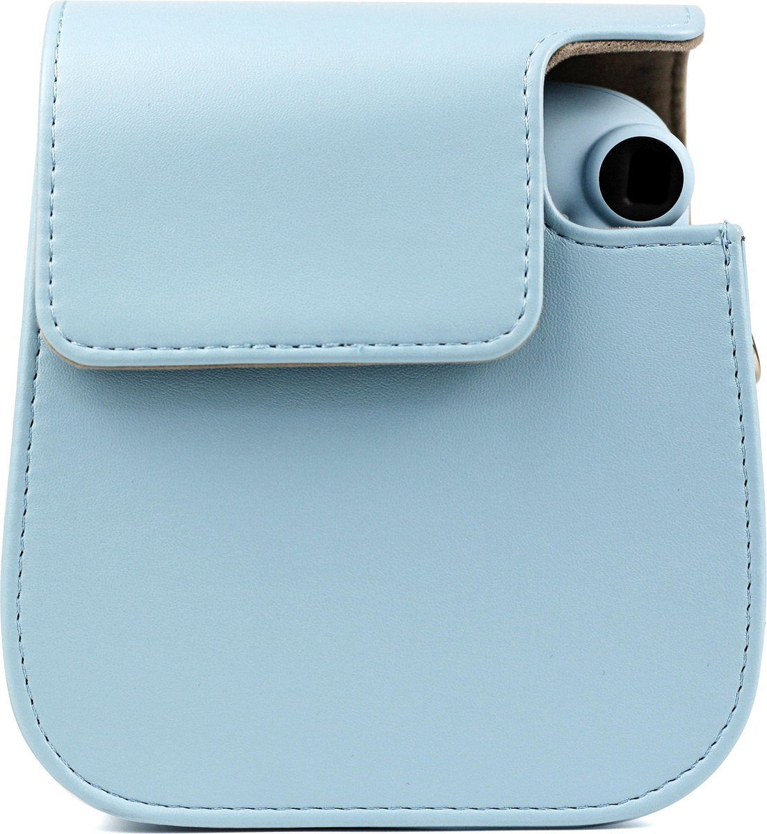 YONO Case geschikt voor Fujifilm Instax Mini 11 / 9 / 8 – Hoesje met Draagriem – Camera Tas - Blauw