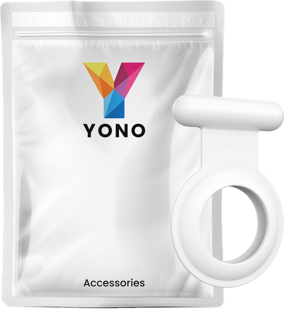 YONO Pin Case geschikt voor Apple AirTag - Hoesje Kind voor Binnenkant Kleding - GPS Tracker Kinderen - Speld Hanger - Siliconen Houder - Wit