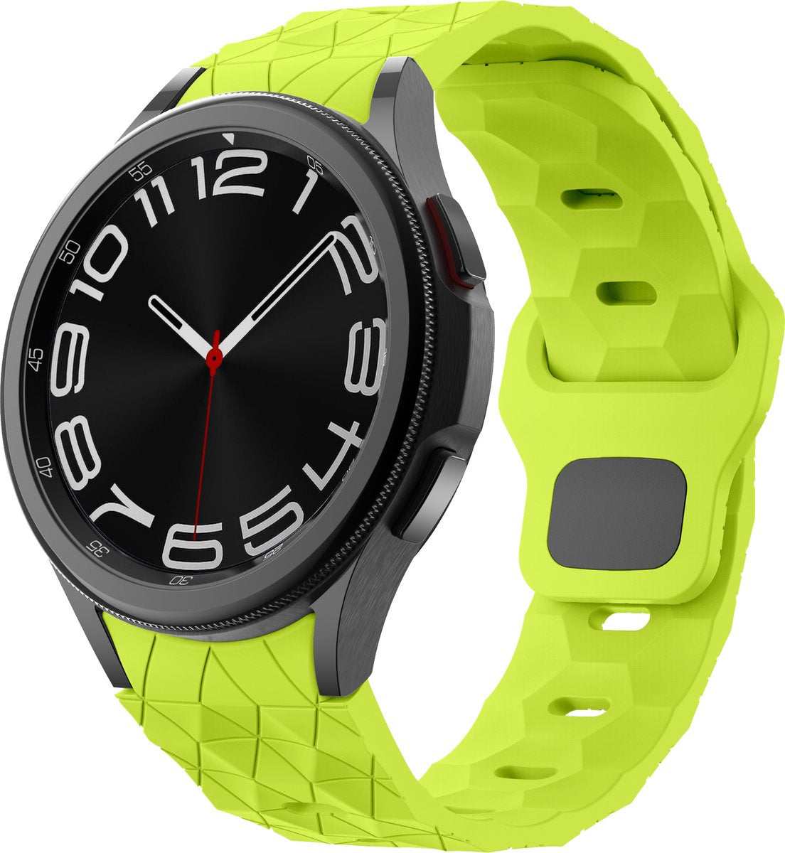 YONO Hexagon Bandje 20mm - Horlogebandje geschikt voor Samsung Galaxy Watch 7/6/5/4 (40/43/44/47mm Classic & Pro) - Mamba Groen