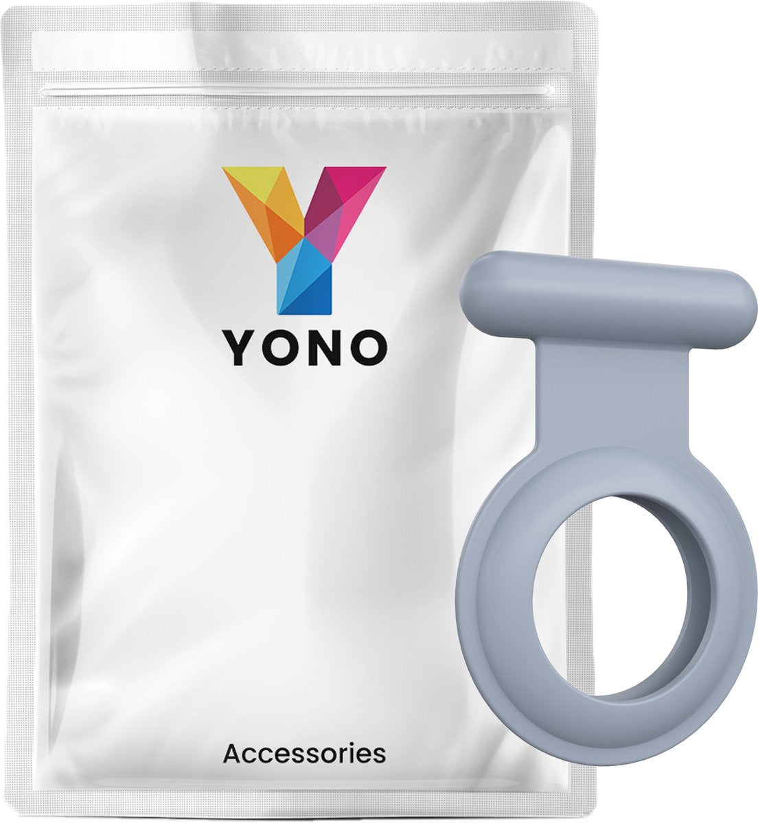 YONO Pin Case geschikt voor Apple AirTag - Hoesje Kind voor Binnenkant Kleding - GPS Tracker Kinderen - Speld Hanger - Siliconen Houder - Grijs