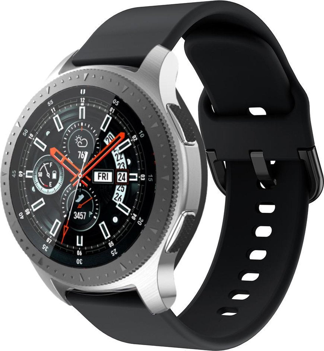 YONO Siliconen Smartwatch Bandjes 20mm - Horlogebandje geschikt voor Samsung Galaxy Watch 7 / 6 / 5 / Pro / 4 / 3 / Active 2 - Polar Ignite / Unite – Huawei - 6 Pack