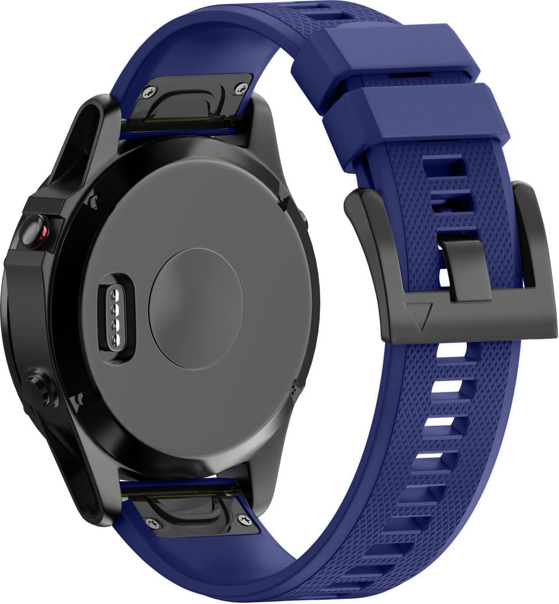 YONO Siliconen Sport Bandje geschikt voor Garmin Fenix 7 / 6 / 5 - Pro - Solar - Sapphire Edition - Donkerblauw