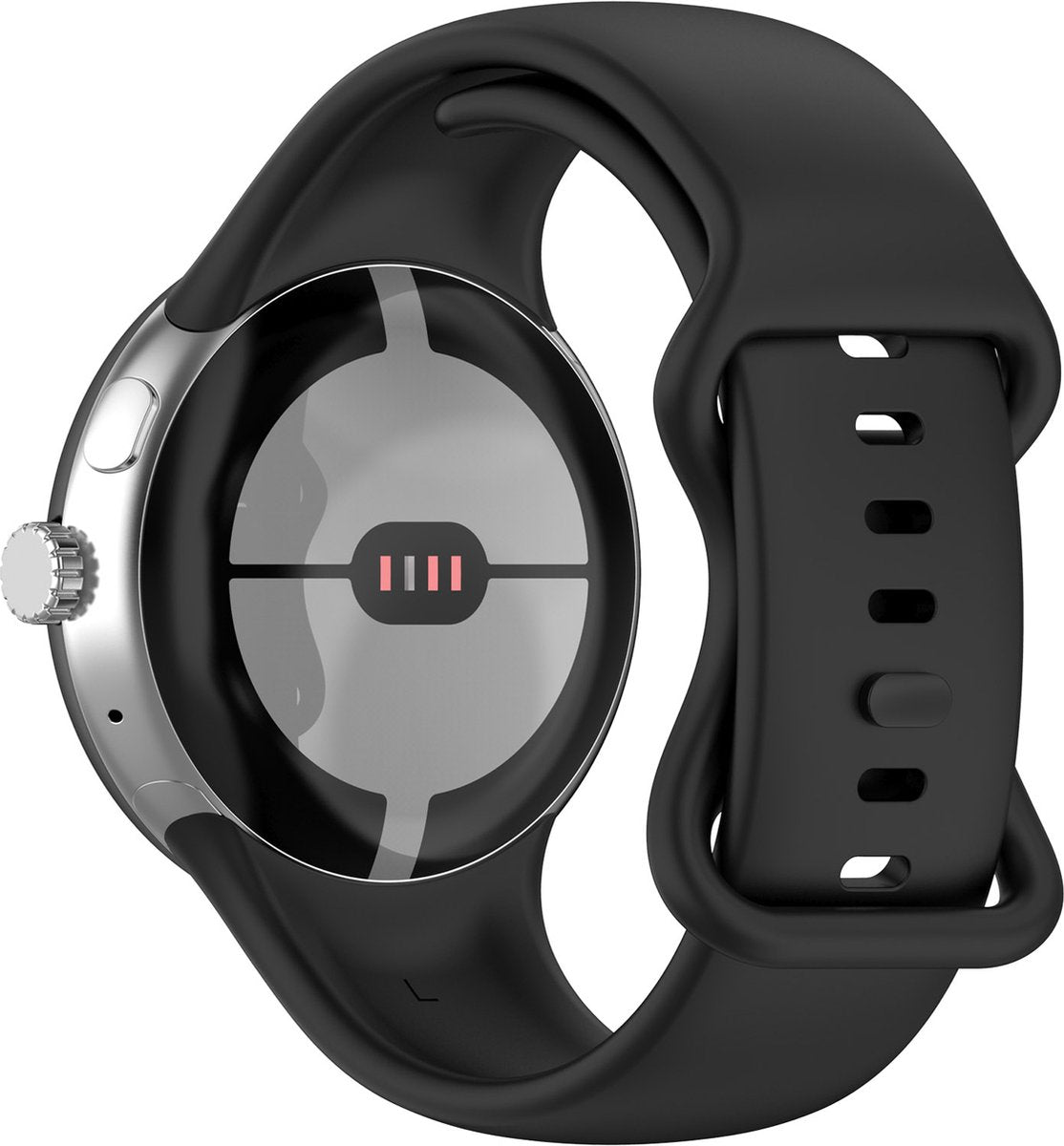 YONO Bandje geschikt voor Google Pixel 2 - Siliconen Armband - Zwart