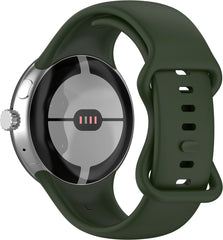 YONO Bandje geschikt voor Google Pixel 2 - Siliconen Armband - Donkergroen