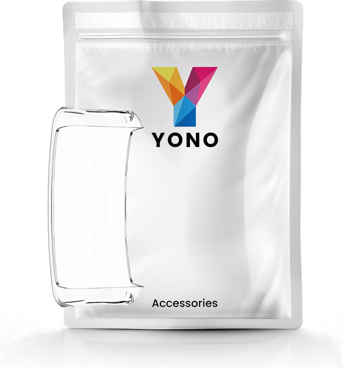 YONO Bumper geschikt voor Fitbit Inspire 3 – Siliconen Case – Screenprotector Hoesje – Transparant