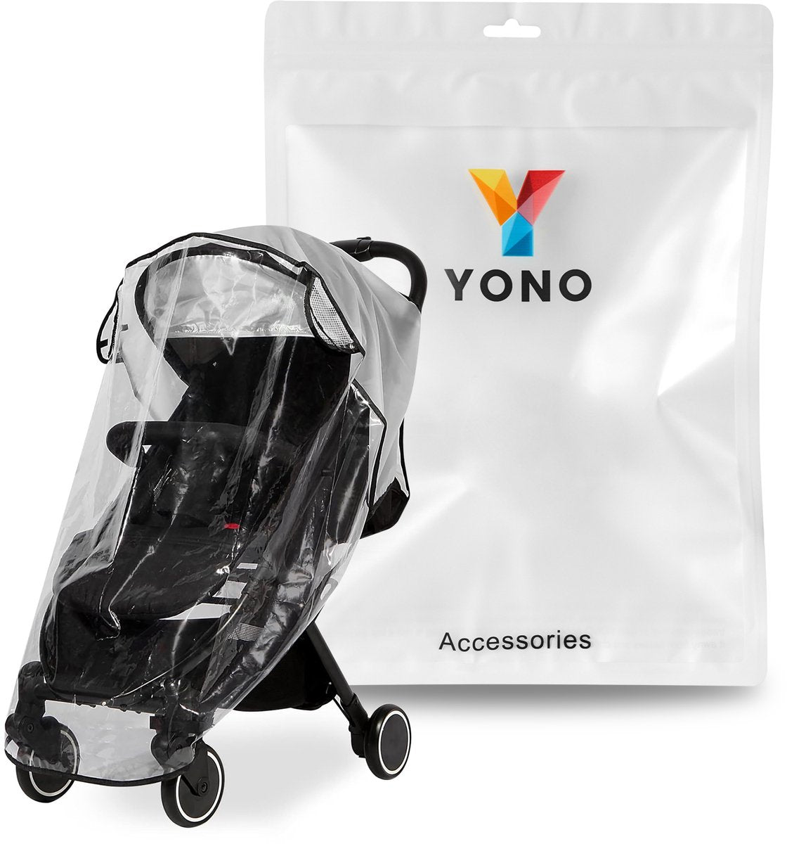 YONO Regenhoes Kinderwagen Universeel - Buggy Hoes - Wandelwagen - Transparant