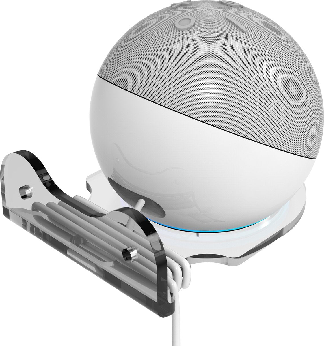 YONO Wandplank voor Smart Speaker - Wall Mount Universeel - Muurbeugel Houder Zwevend - Geschikt Voor Sonos Play / Google Nest Home Mini / Apple Homepod / Amazon Echo / IP Camera / Wifi Router - Transparant