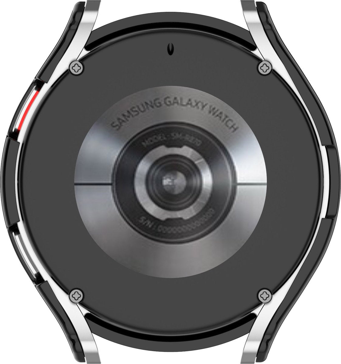 YONO Case geschikt voor Galaxy Watch 4 40mm - Screen Protector Hoesje - Full Cover Bumper - Zwart