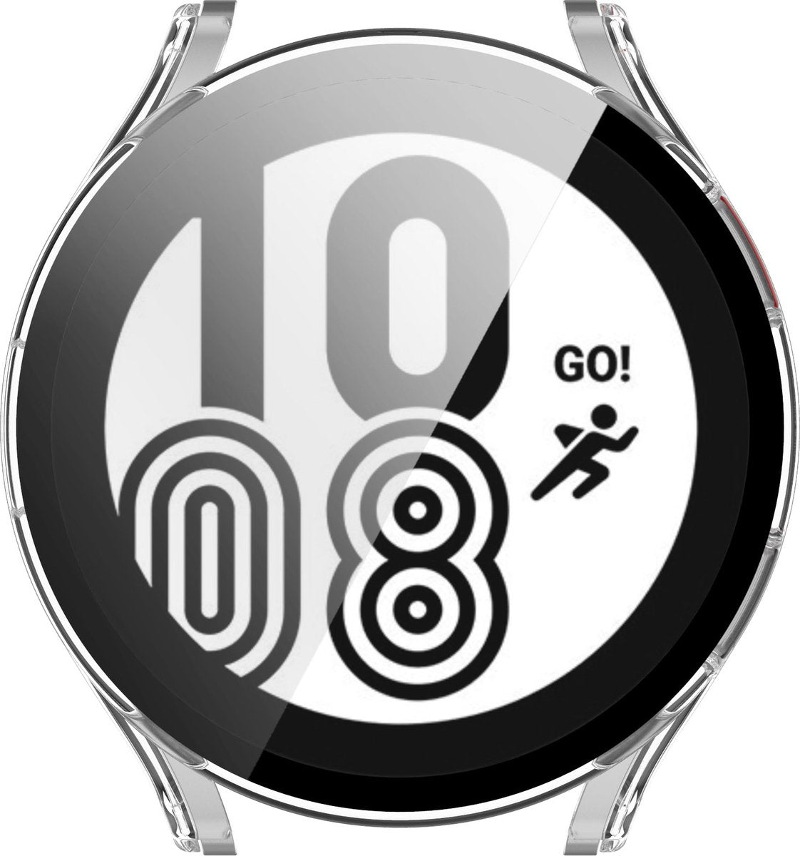 YONO Case geschikt voor Galaxy Watch 4 40mm - Screen Protector Hoesje - Full Cover Bumper - Transparant