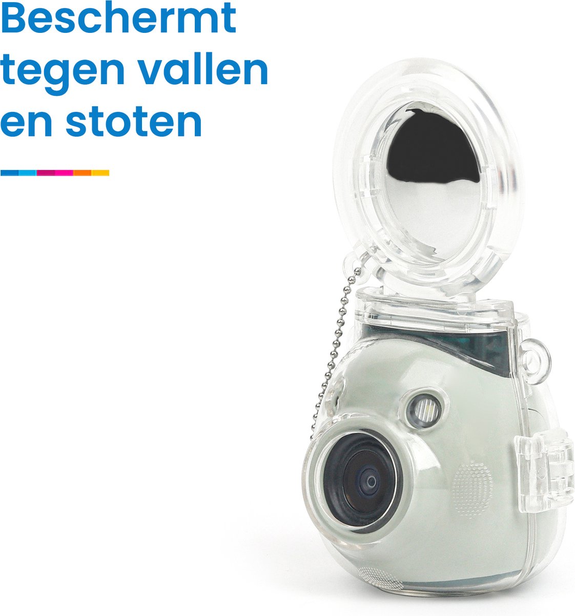 YONO Case geschikt voor Fujifilm Instax Pal - Hoesje met Spiegel - Transparant