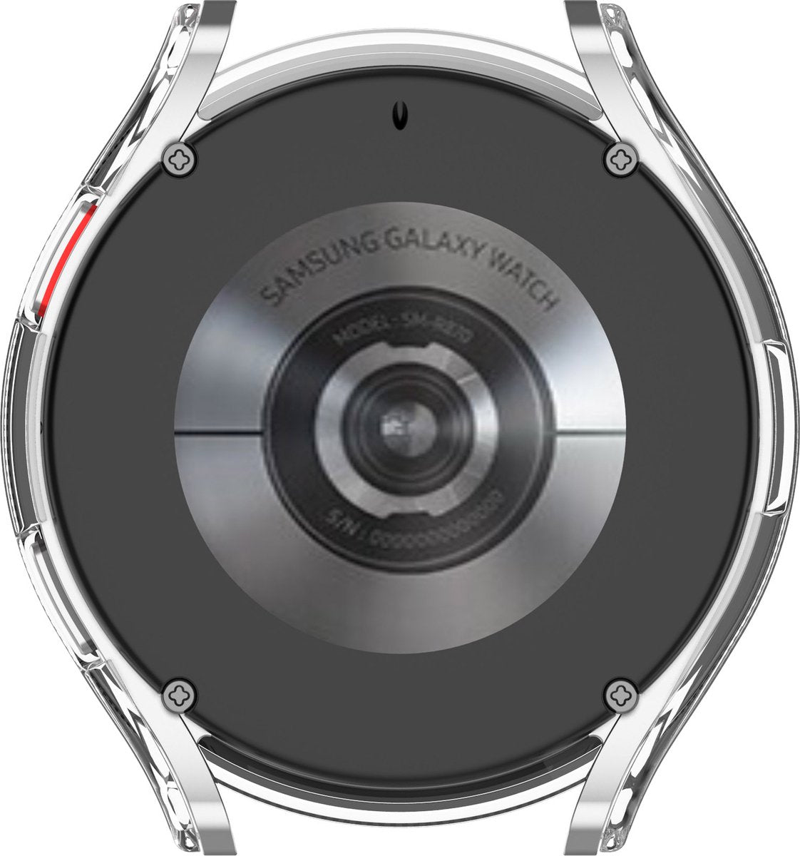 YONO Case geschikt voor Galaxy Watch 4 40mm - Screen Protector Hoesje - Full Cover Bumper - Transparant