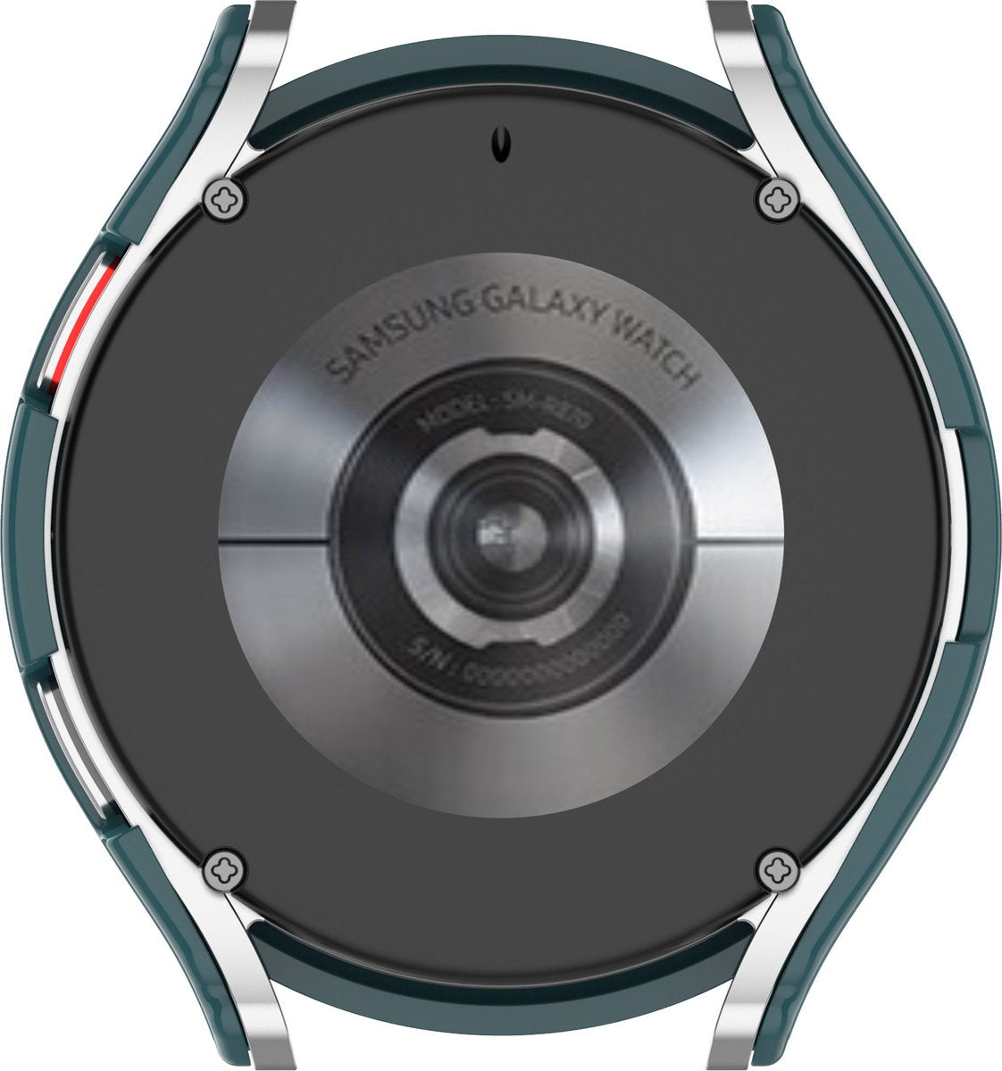 YONO Case geschikt voor Galaxy Watch 4 40mm - Screen Protector Hoesje - Full Cover Bumper - Donkergroen