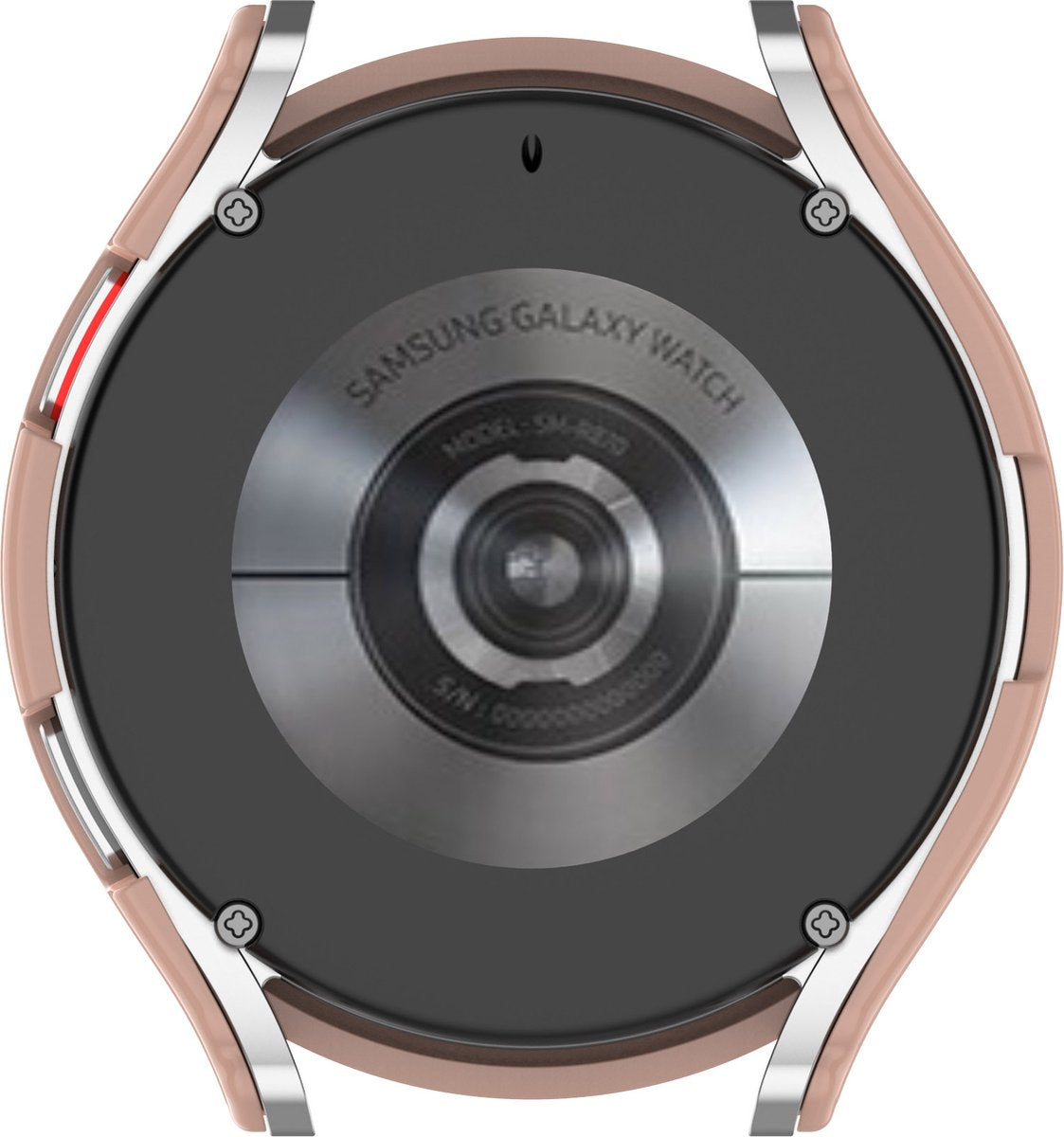 YONO Case geschikt voor Galaxy Watch 4 40mm - Screen Protector Hoesje - Full Cover Bumper - Lichtroze