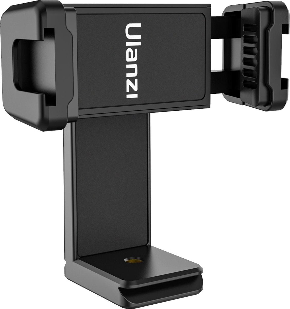 Ulanzi ST-22 360º draaibare en kantelbare telefoonhouder voor statief - met 2 Cold Shoe Mounts - Zwart