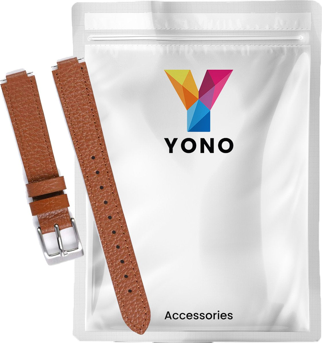 YONO Leer Bandje geschikt voor Fitbit Inspire 3 - Vervangende Lederen Armband - Bruin