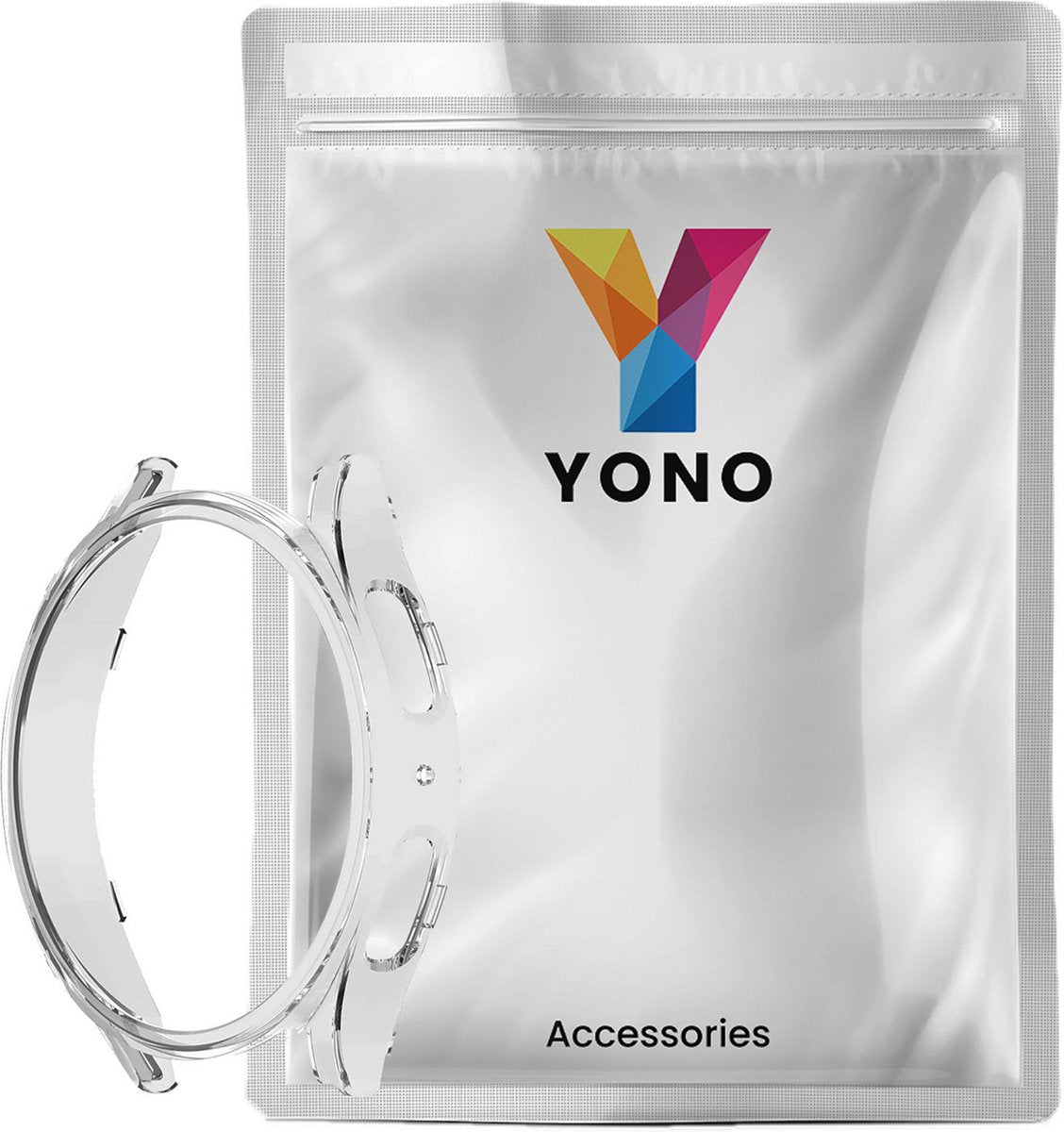 YONO Bumper geschikt voor Galaxy Watch 5 Pro (45 mm) - Hoesje - Case - Transparant