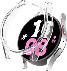 YONO Bumper geschikt voor Galaxy Watch 5 (44 mm) - Hoesje - Full Cover Case - Transparant