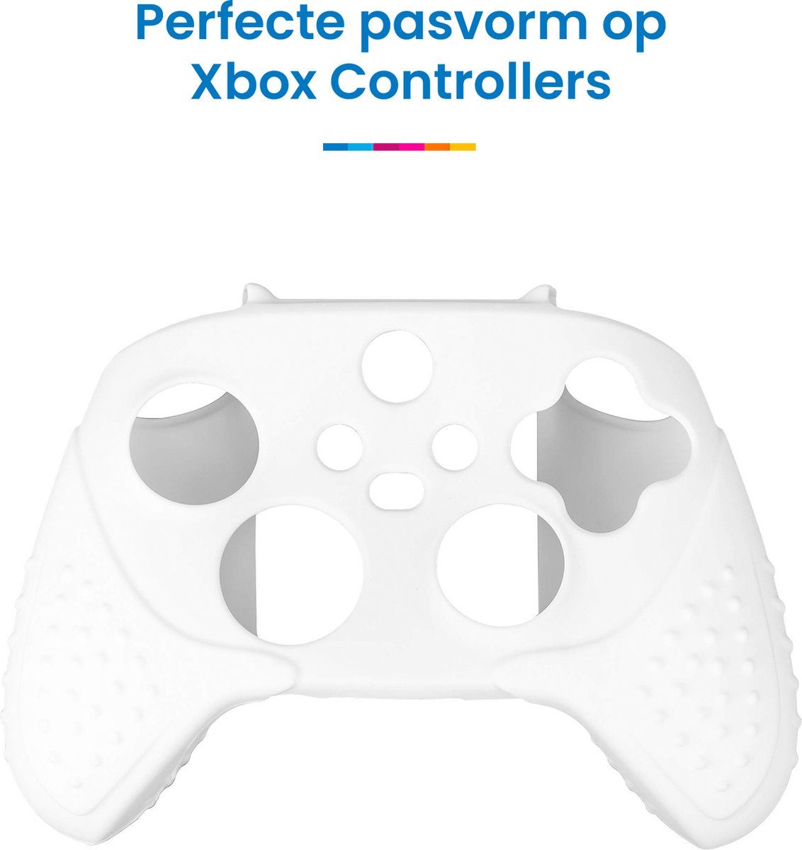 YONO Grip Skin geschikt voor Xbox Controller - Siliconen Hoesje - Case met Thumbnails voor Trigger Joystick - Wit