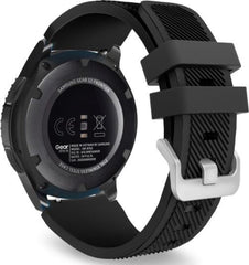 YONO Classic Bandje 22mm - Horlogebandje geschikt voor Samsung Galaxy Watch 46mm / 3 (45mm) / Gear s3 - Polar Vantage M2 / Grit X - Huawei Watch GT 3 (pro) / 2 - Amazfit GTR - Zwart