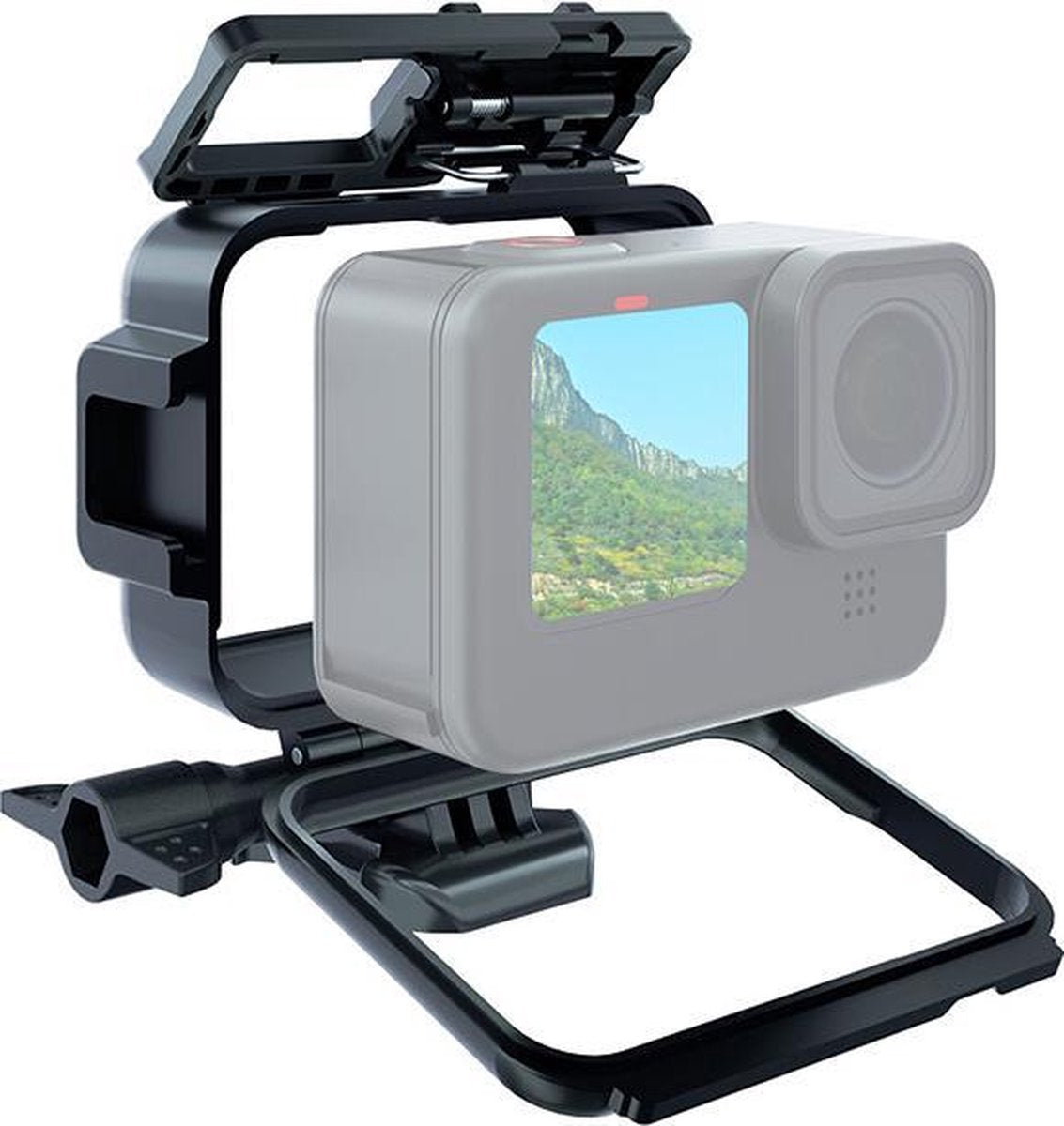 Frame geschikt voor GoPro Hero 12/11/10/9 - Open Behuizing - Zwart