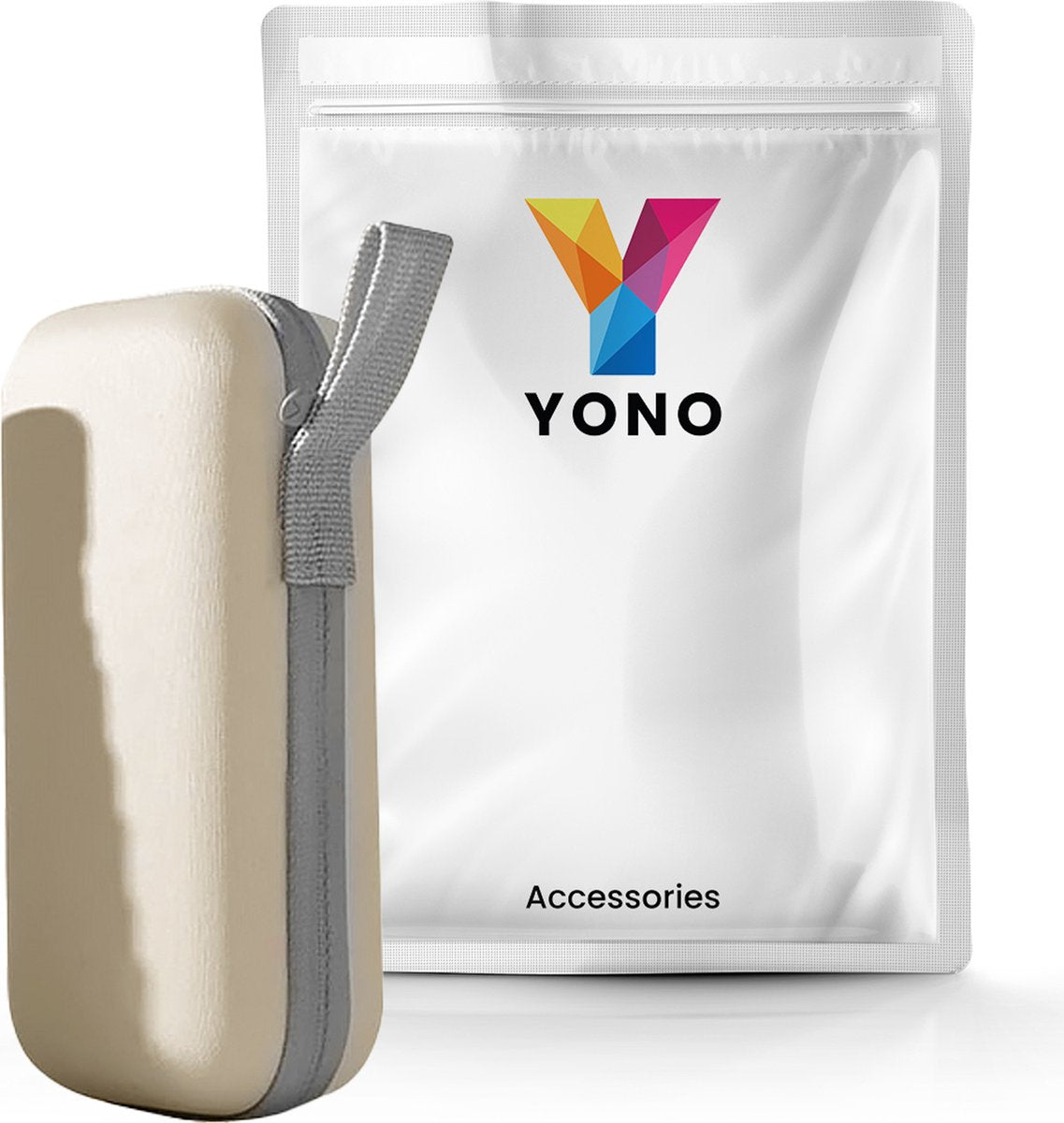 YONO Mini Paraplu Opvouwbaar - Kleine Zak Regenscherm - Zonneparaplu UV Bescherming - Beige