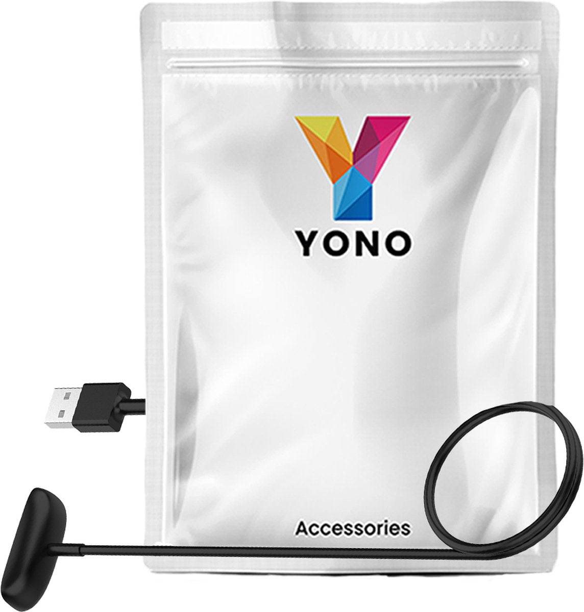 YONO Oplaadkabel geschikt voor Fitbit Inspire 2 / Ace 3 - USB Oplader - 1 Meter - Zwart