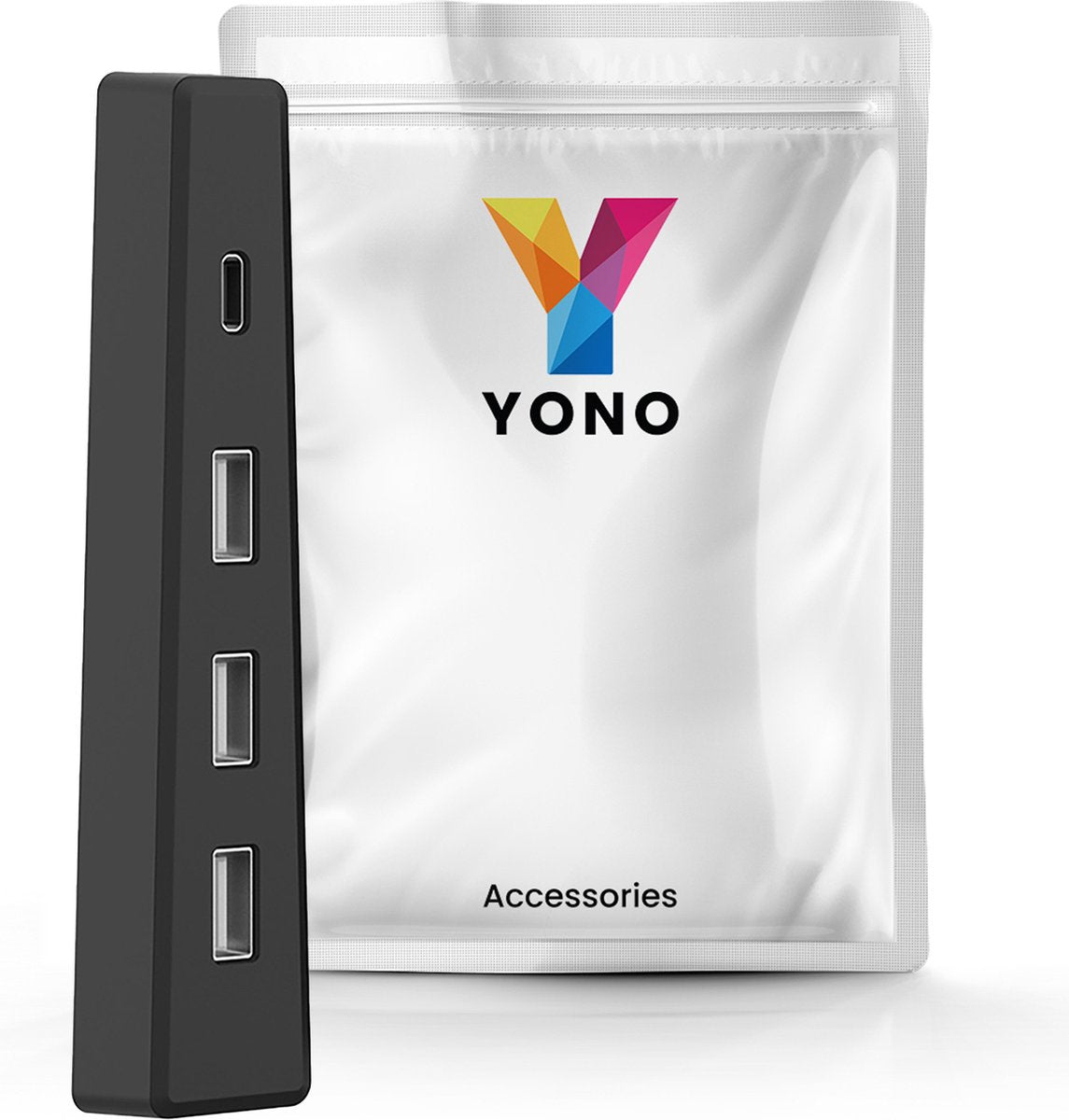 YONO USB Hub geschikt voor Playstation 5 SLIM - PS5 USB A en C - 4 Poorts - Zwart