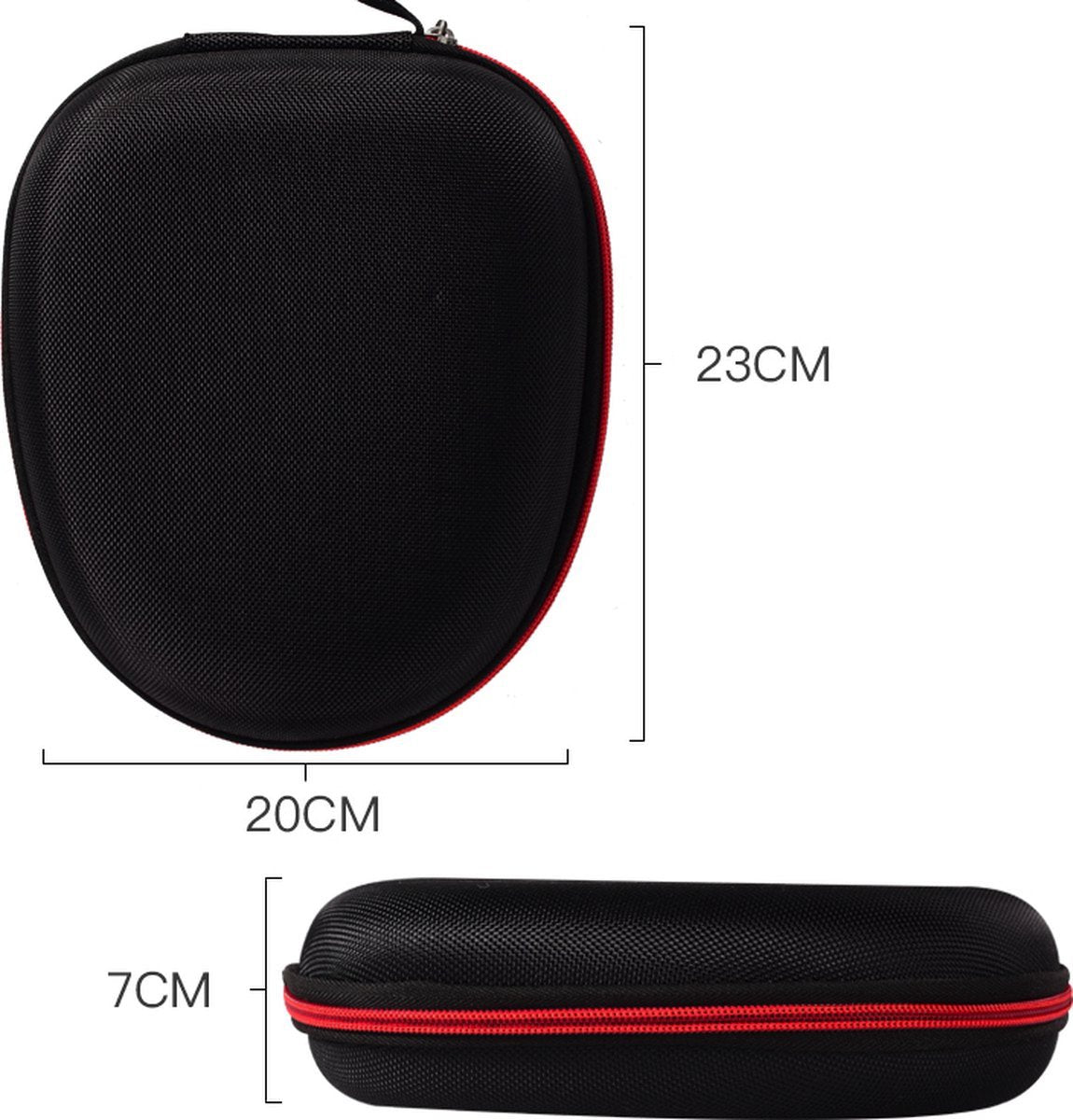 YONO Hard Case Beschermhoes geschikt voor JBL Live 650BTNC/400BT/500BT/460NC - JBL Tune 510BT/660NC/700BT /710BT/760NC/750BTNC/660BTNC/560BT/500BT/E45BT/JBL Tour ONE - Sony WH-CH520/WH-CH510/WH-CH500 - Koptelefoon Hoesje - Zwart