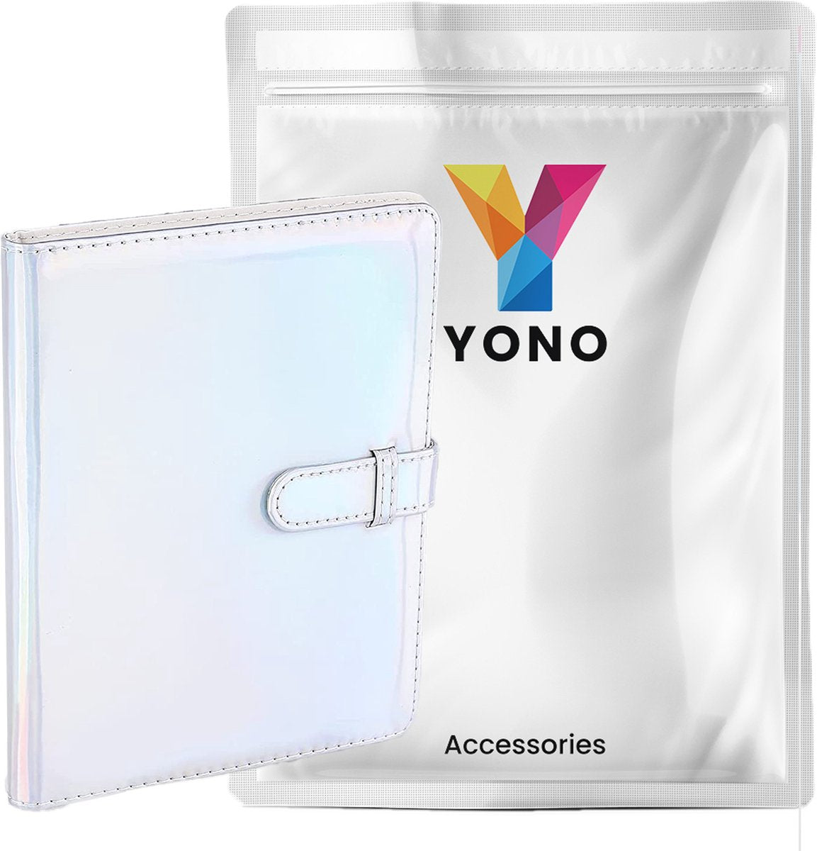 YONO Fotoalbum 128 voor Instant Camera Fotopapier - Fotoboek geschikt voor Fujifilm Instax Mini 12 / 11 / 9 / 8 / 7s / 25 / 90 / Link / SP-2 / Liplay - Film Polaroid - Kodak en Meer - Zilver