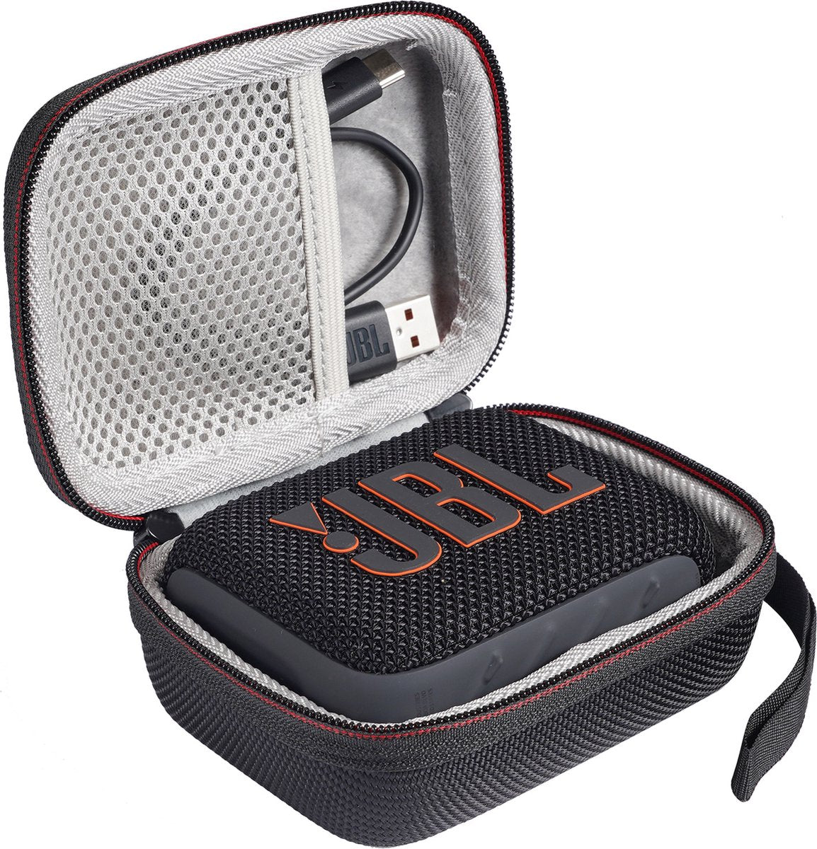YONO Hard Case geschikt voor JBL Go 4 / 3 - Bescherm Hoesje - Zwart