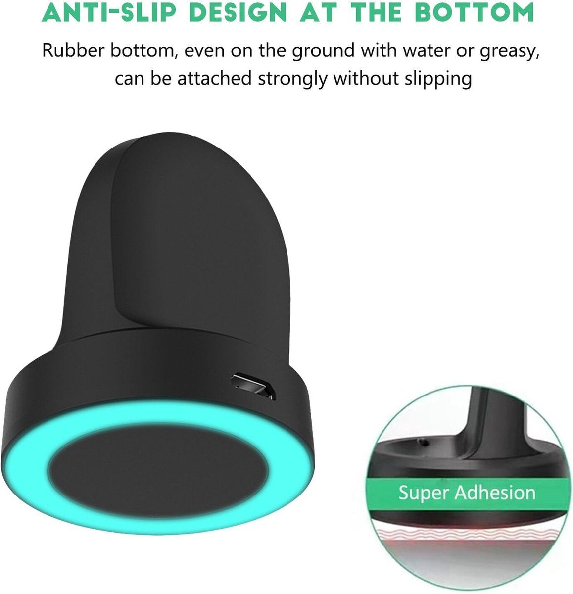 YONO Draadloze Oplader geschikt voor Samsung Galaxy Watch 6 / 6 Classic / Galaxy Watch 5 / 5 Pro / Galaxy Watch 4 / 4 Classic / Galaxy Watch 3 / Galaxy Watch Active / Active 2 - Oplaadkabel - Zwart