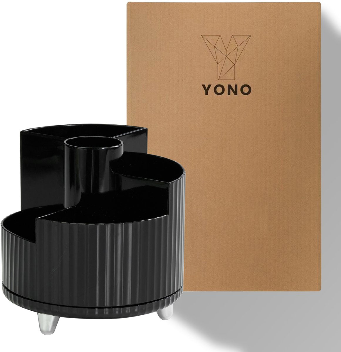 YONO Make Up Organizer - Organizer Skincare - Parfum - Houder - Draaibaar - Staand - Zwart