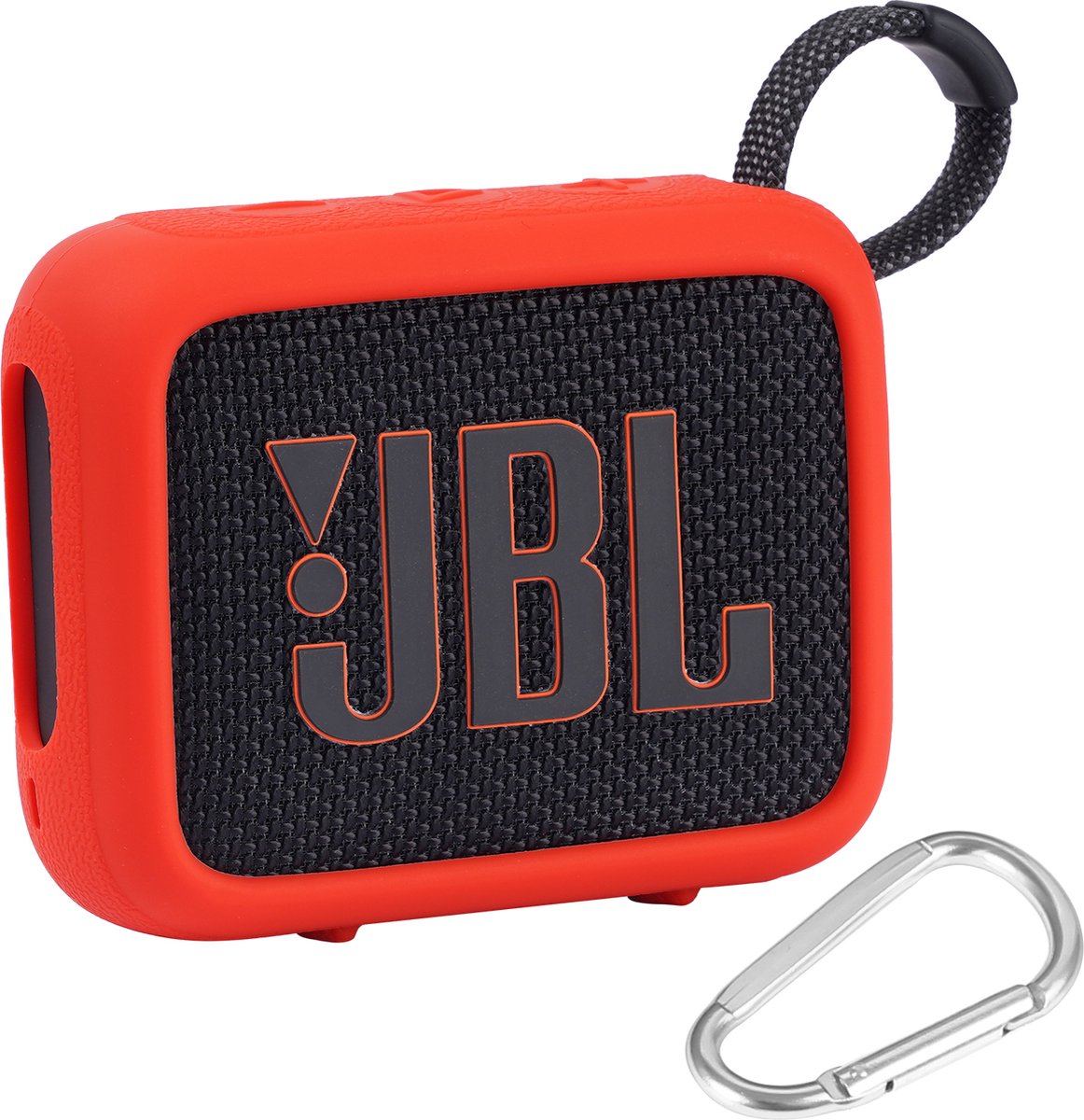 YONO Soft Case geschikt voor JBL Go 4 - Siliconen Hoesje - Rood