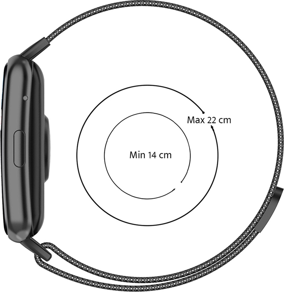 YONO Milanees Bandje geschikt voor Huawei Watch Fit - Milanese Vervangende Armband - Zilver