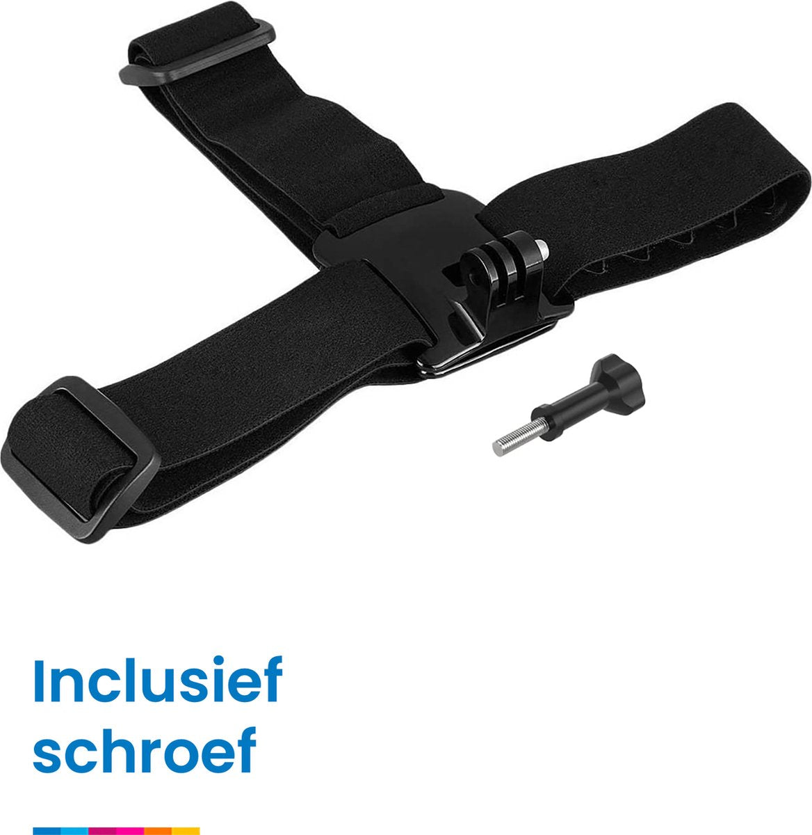 YONO Head Strap Mount - Verstelbare Hoofdband geschikt voor GoPro en Action Camera - Zwart