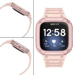 YONO Shock Resist Bandje geschikt voor Fitbit Versa 3 / 4 / Sense - Lichtroze