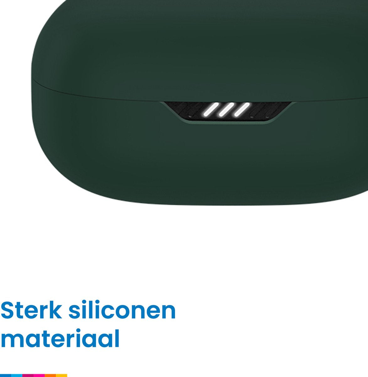 YONO Soft Case geschikt voor JBL Wave 300TWS - Hoesje met Clip - Donkergroen