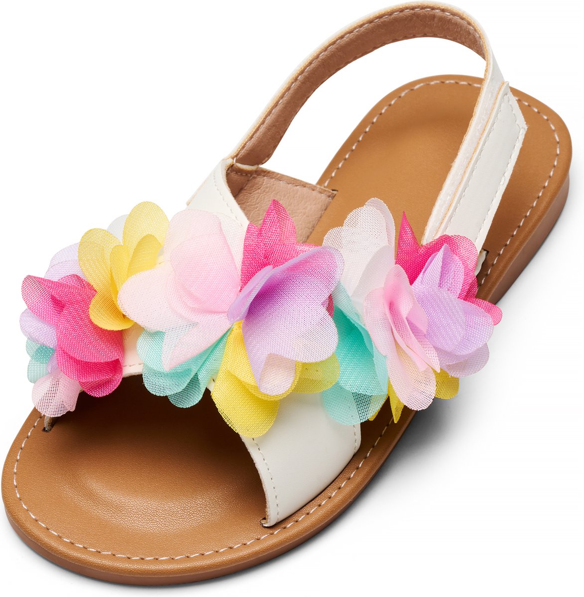 YONO Sandalen Meisje - Open Zomer Schoenen Meisjes - Wit - Maat 30