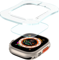 YONO Screen Protector Glas geschikt voor Apple Watch Ultra (49 mm) - Scherm Folie Bescherming - Transparant