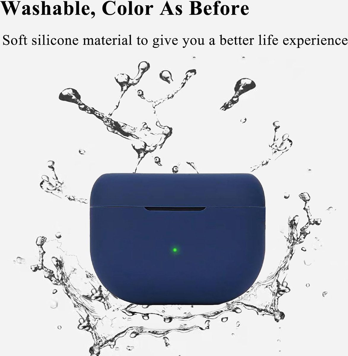 YONO Soft Case geschikt voor Jabra Elite 8 Active / Elite 10 - Siliconen Hoesje - Donkerblauw