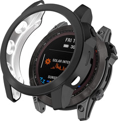 YONO Bumper geschikt voor Garmin Fenix 7X - Siliconen Hoesje - Bescherming Case - Zwart