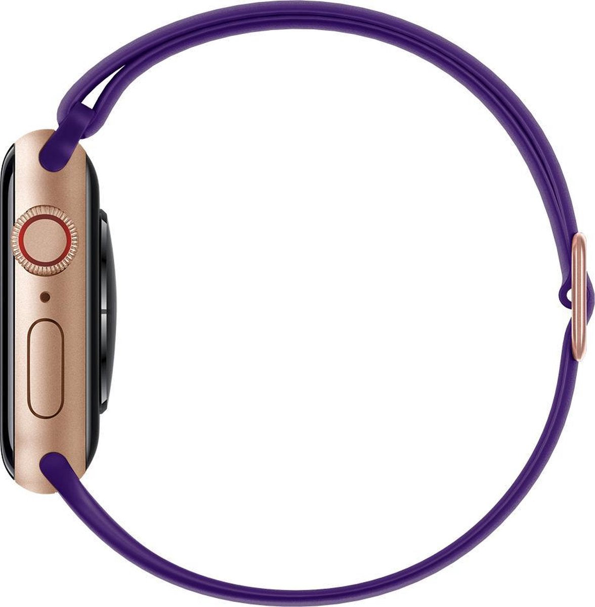YONO Siliconen Stretch Bandje geschikt voor Apple Watch - 38 mm - 40 - 41 - Paars