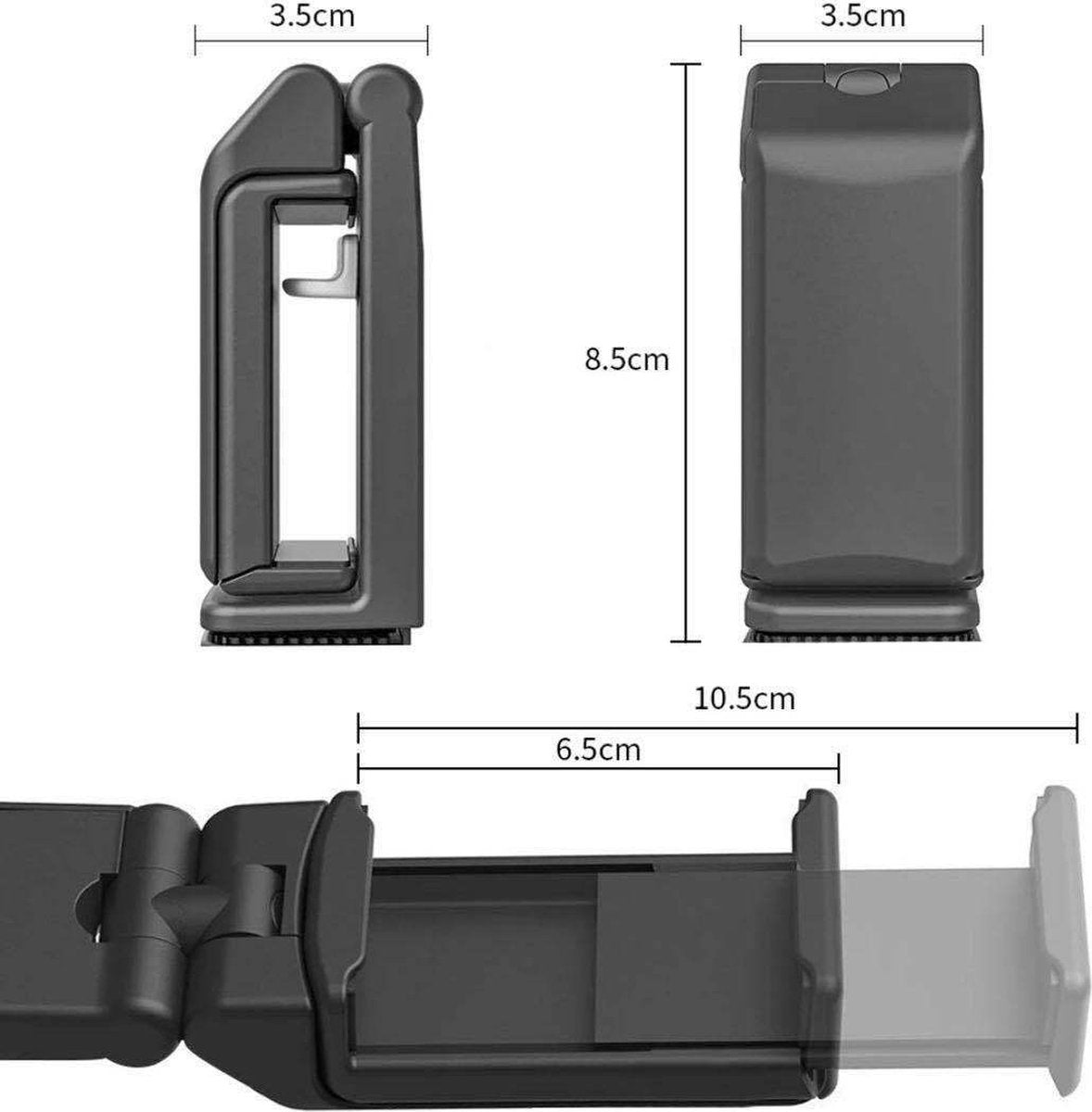 YONO Telefoonhouder Vliegtuig Universeel - Telefoonstandaard Bureau - Tafel - GSM Houder - Staander - 360 Graden Draaibaar - Zwart
