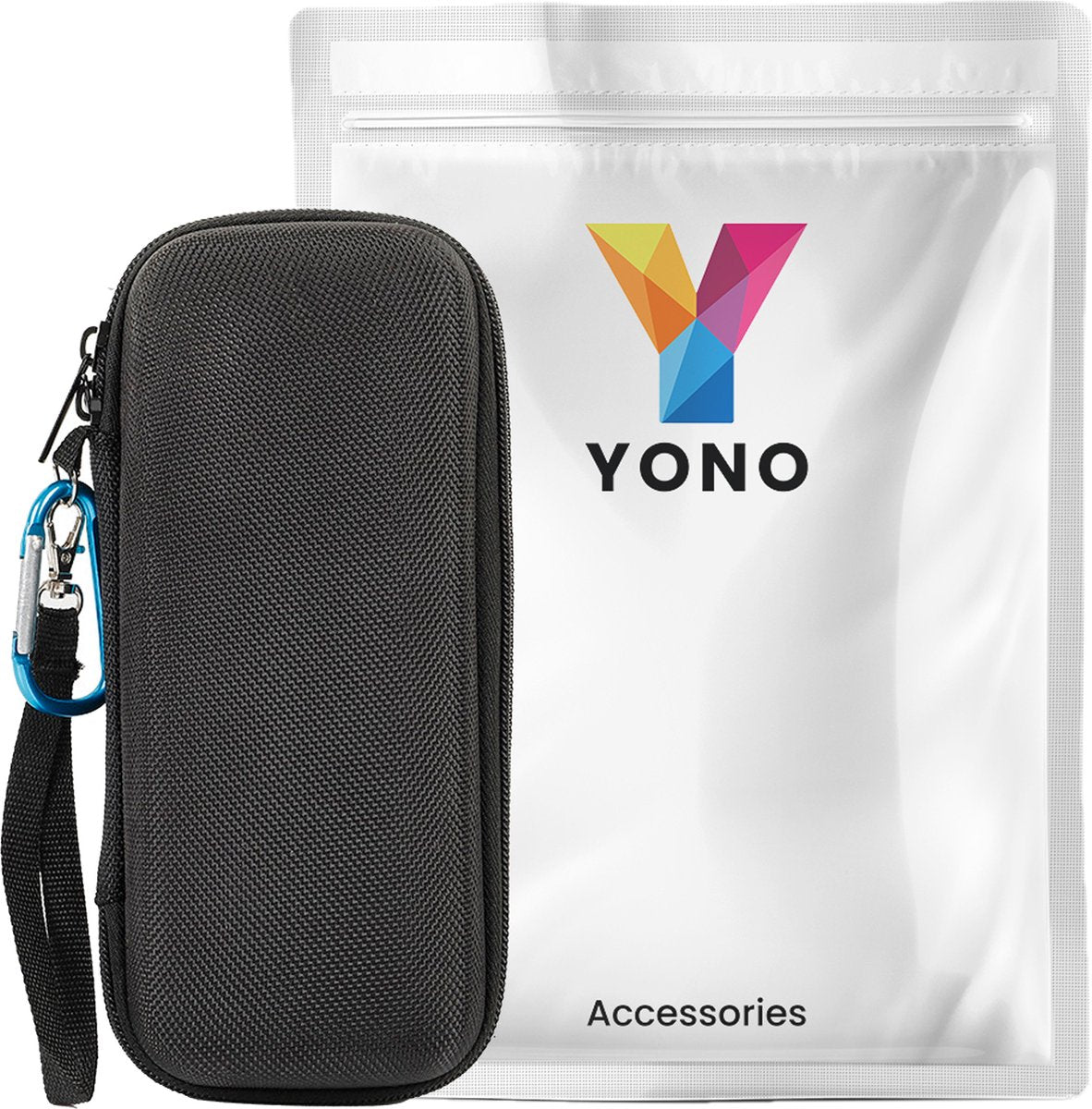 YONO Case geschikt voor JBL Tuner 2 - Bescherm Hoes met Accessoires Vak - Zwart