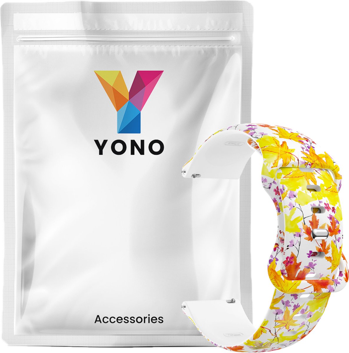 YONO Special Sport Bandje 20mm - Horlogebandje geschikt voor Samsung Galaxy Watch 7/6/5 / Pro / 4 / 3 / Active 2 - Garmin Approach / Forerunner / Venu 2 Plus / SQ / Vivomove - Polar Ignite / Unite – Huawei - Fall