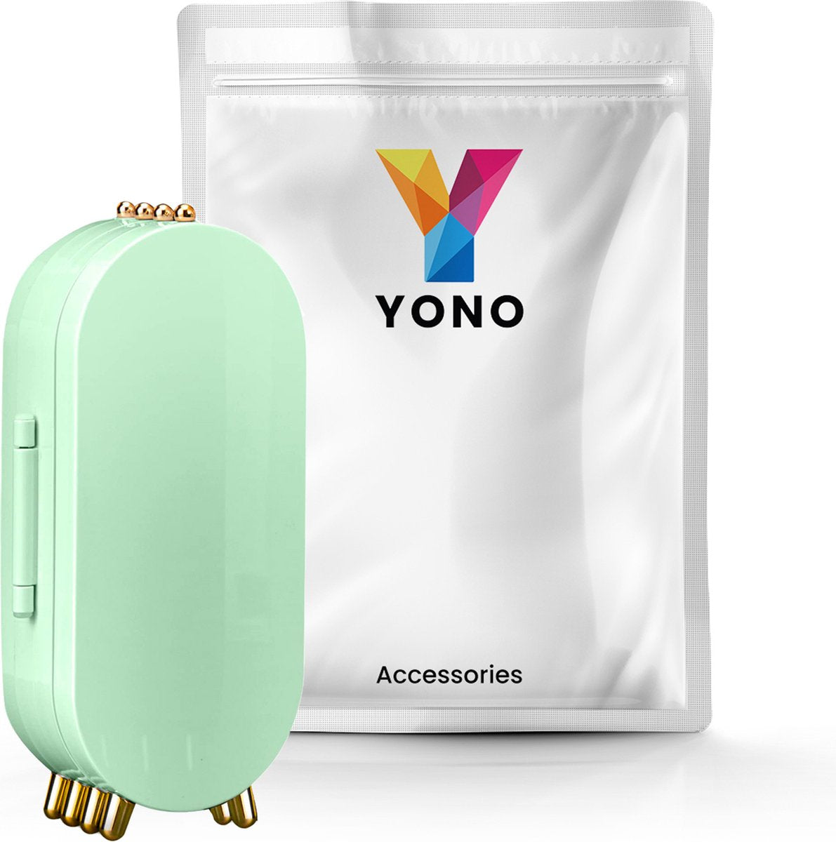 YONO Compacte Sieradenhouder met Spiegel - Sieraden Display Organizer - Oorbellen Standaard - Oorbellenrekje - Ketting Houder - Sieradendoosje - Mintgroen