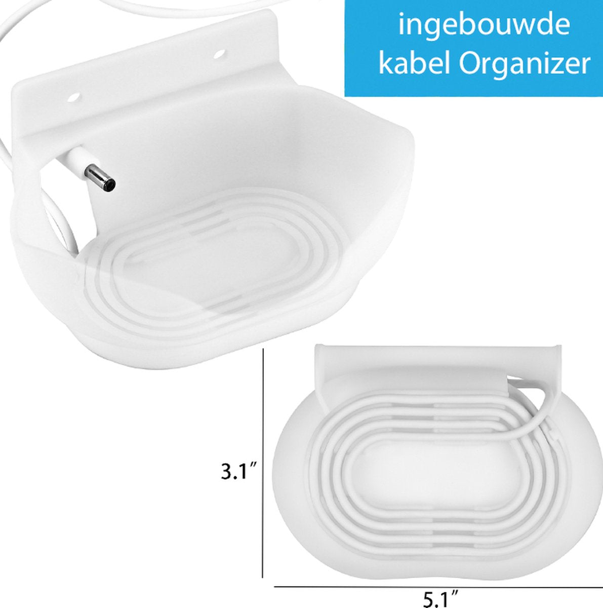 YONO Wall Mount – Geschikt voor Google Nest Audio – Houder voor Speaker – Wit