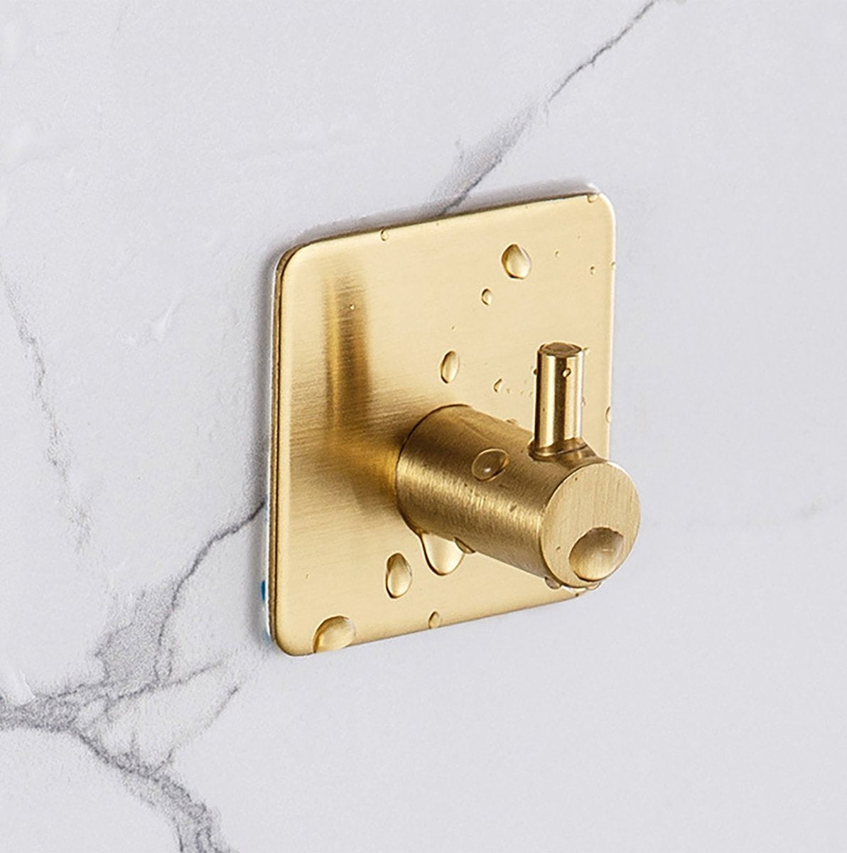 YONO Zelfklevende Haakjes – RVS Ophanghaakjes – Ultra Sterke Plakhaakjes – 4 Stuks – Goud